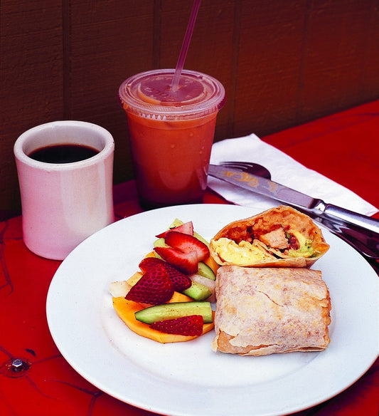 Un burrito au poulet du tonnerre