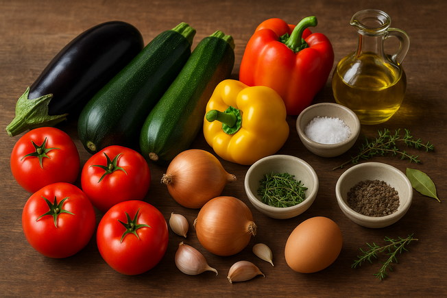 Ingrédients de la ratatouille