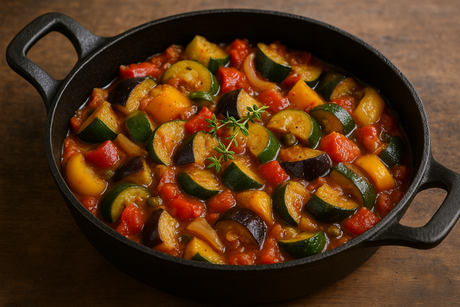 Assiette de ratatouille