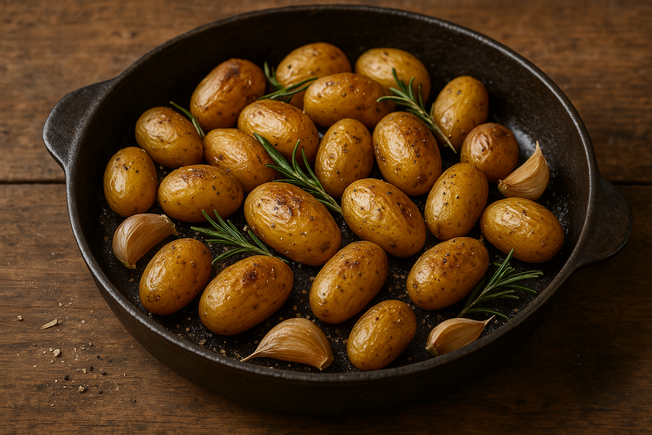 Photo du plat des pommes grenailles