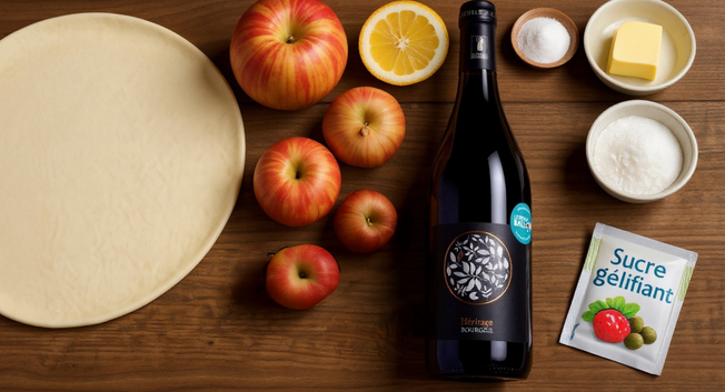 Ingrédients de la tarte vigneronne